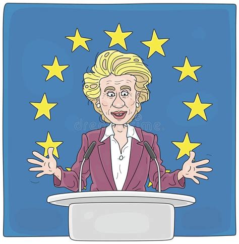 Ursula Von Der Leyen Giving a Speech Editorial Image - Illustration of ...