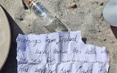 Irish message in a bottle washes up on New Jersey beach