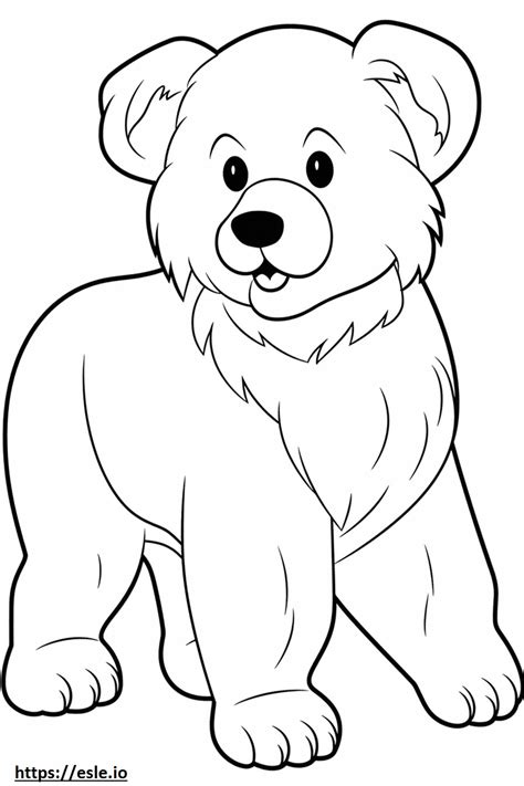 Maltese cute coloring page