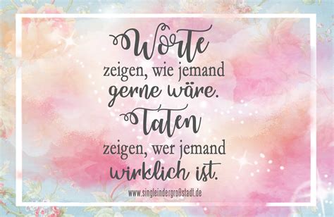 Spruch: Worte und Taten