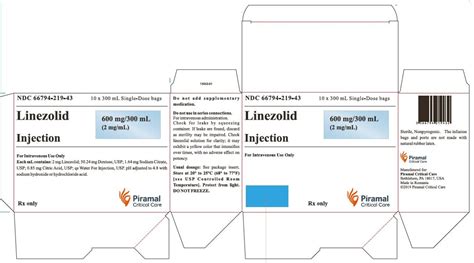 Linezolid Injection - FDA prescribing information, side effects and uses