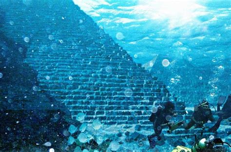 Underwater pyramid in the Azores