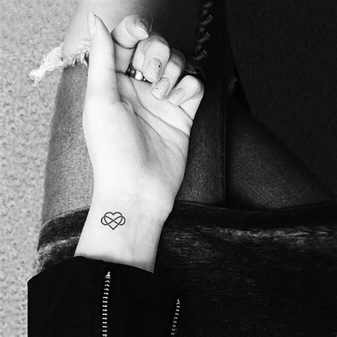 Intertwined Infinity Symbol and Heart Temporary Tattoo set of - Etsy UK