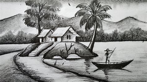 Tổng hợp hơn 67 hình ảnh vẽ tranh phong cảnh làng quê bằng bút chì (mới nhất) - mamnon8-3hbt.edu.vn