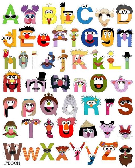 Muppet Mania: Sesame Street Alphabet | Alphabet art print, Alphabet art, Sesame street