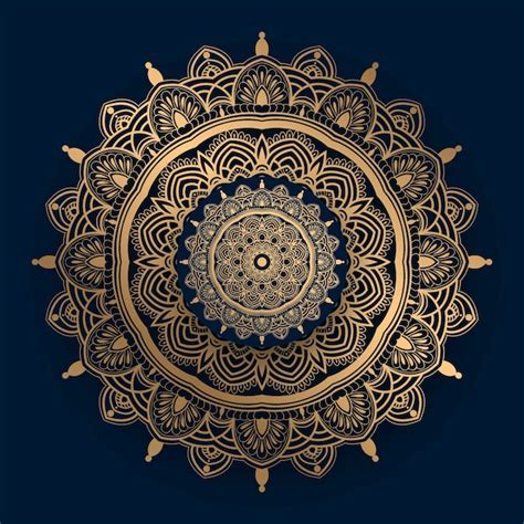 Premium Vector | Luxury mandala with golden islamic pattern