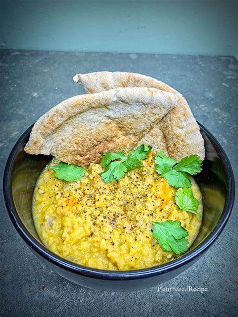 Spicy Green Curry Lentil Dahl Instant Pot recipe (Vegan, Oil Free, Low ...