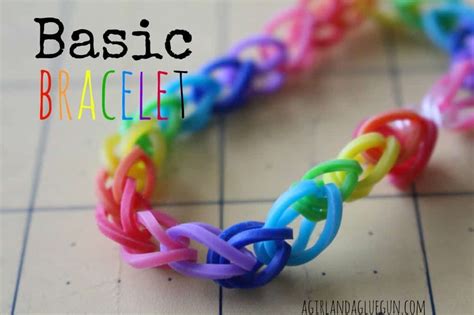 rubber band bracelets without the loom! - A girl and a glue gun