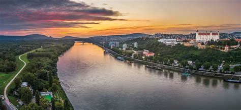 Castle of Bratislava on Danube river | Discover Slovakia, Austria ...