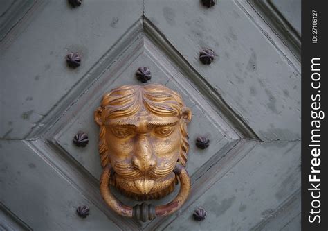 Wooden Door With Doorknocker - Free Stock Images & Photos - 27106127 | StockFreeImages.com