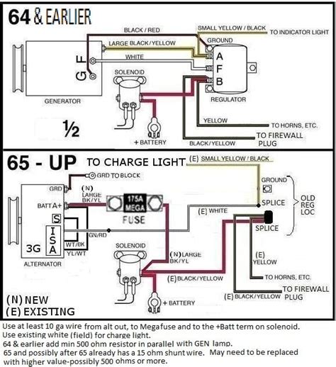 One wire alternator ford 390