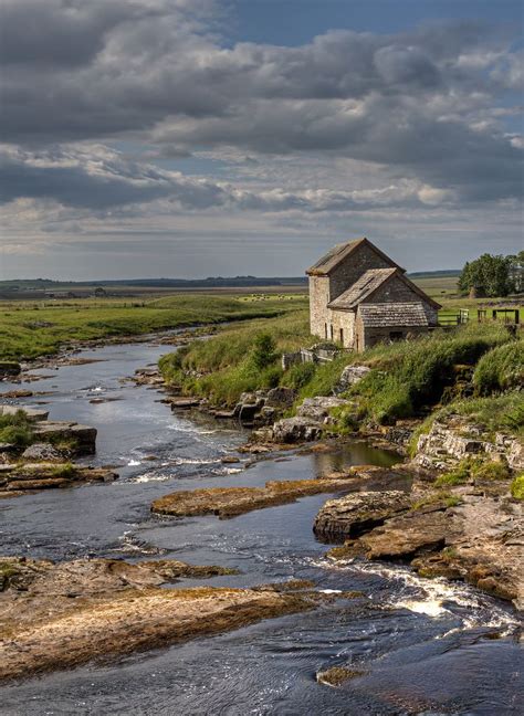 Old Mill along the Thurso River outside of Halkirk, Scotland ...