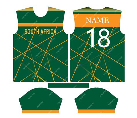 Premium Vector | South africa cricket team sports kid design or south ...