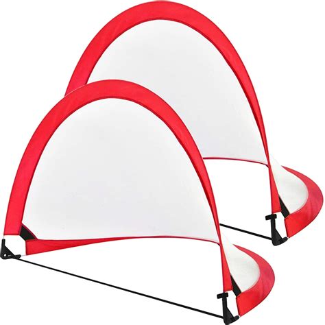 Fixdono Soccer Goal 2 Pack, Pop Up Backyard Soccer Nets, Foldable ...