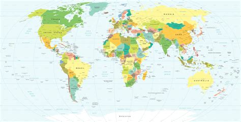 World Map Grid