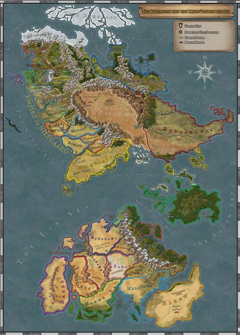 Witcher World Map (Homebrew) | Inkarnate - Create Fantasy Maps Online