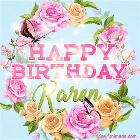 Happy Birthday Karen GIFs - Download on Funimada.com