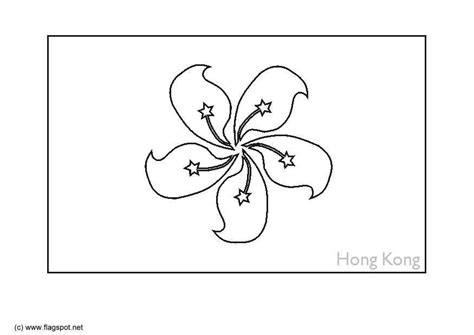 Coloring Page flag Hong Kong - Free printables - Img 6280