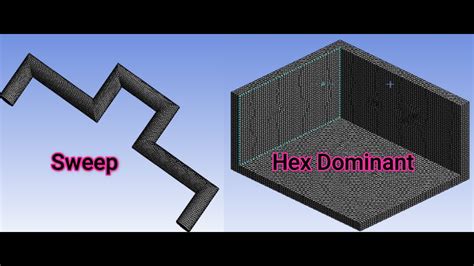 3D meshing using Hex Dominant and Sweep Methods - YouTube