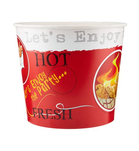 170 OZ PRINTED CHICKEN BUCKET WITH LIDS - H-Pack