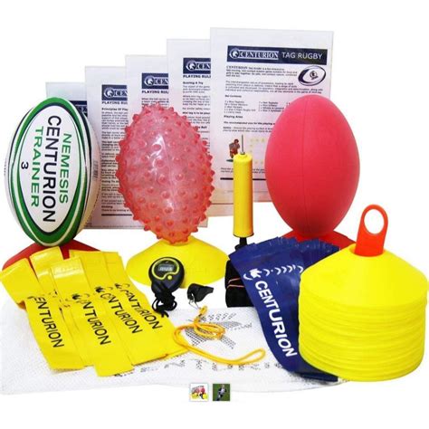 Rugby training supplies tackling bags, rucking shields and rugby balls