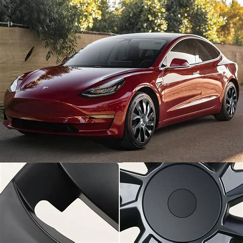 Tesla Model 3 18inch Wheel Cover for Model 3 Aero Wheel Tesla 2017-202 - EVBASE-Premium EV&Tesla ...