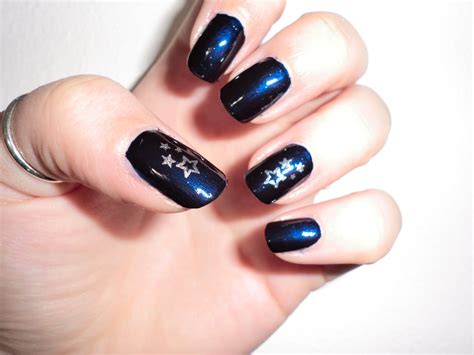 The beautiful world : Chiki88 - Nail art tutorial 4, Stelle nella notte