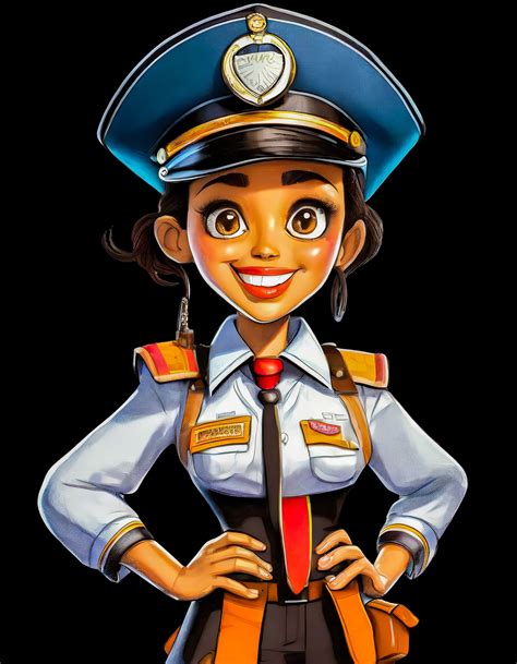 Cartoon, Police Officer, Uniform Free Stock Photo - Public Domain Pictures