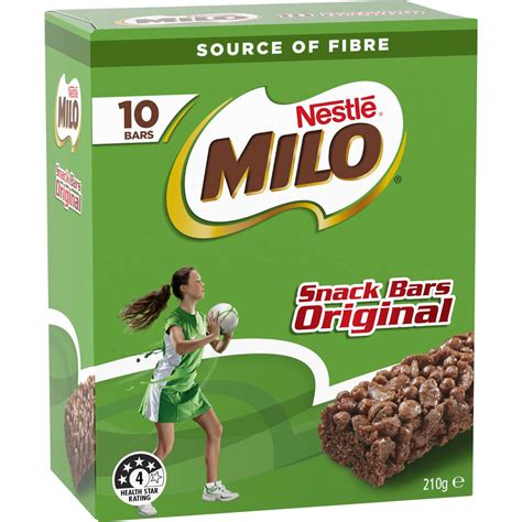 Nestle Milo Snack Bars Original 10 Pack | Woolworths