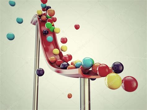 Colored balls falling down — Stock Photo © homeworks255 #10477296