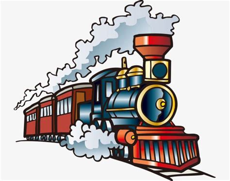 Hand-painted Cartoon Train