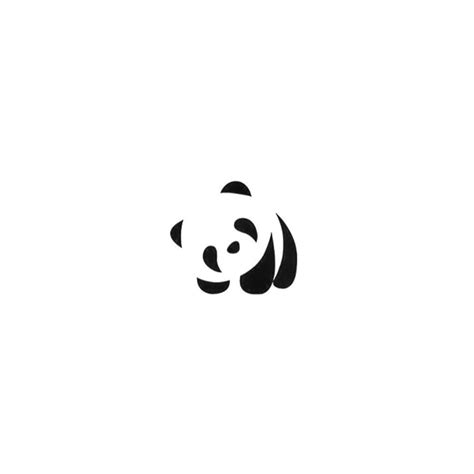 Design inspiration by Daanizzo — nr1-logo-design-inspiration: Minimal panda |... | Panda tattoo ...