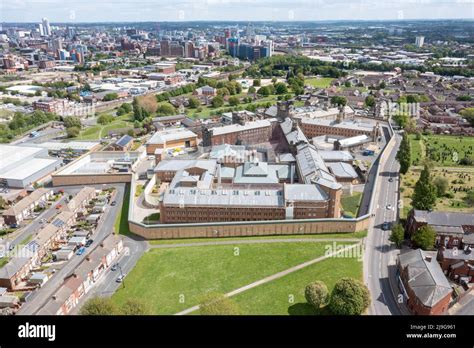 Aerial drone photo of the town of Armley in Leeds West Yorkshire in the ...