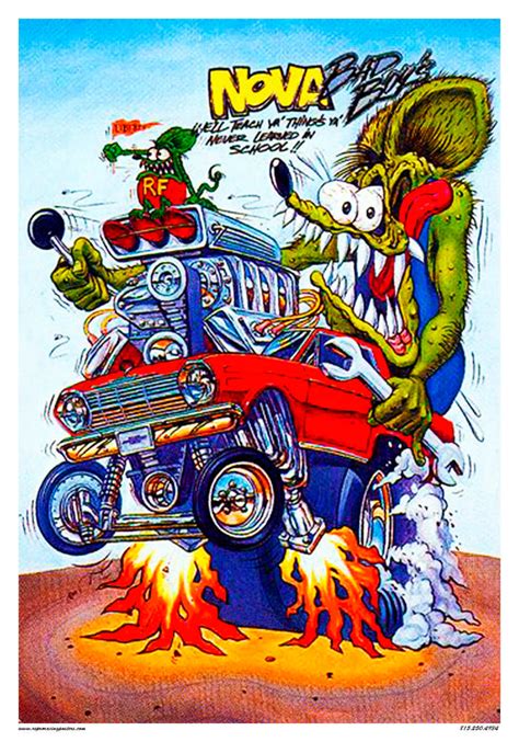 Vintage Reproduction Racing Poster Rat Fink Nova Gasser Hot - Etsy