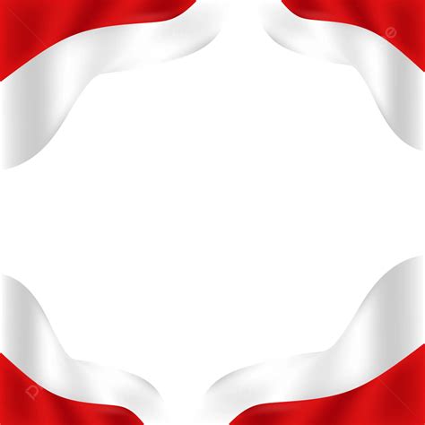 Red And White Wavy Frame Border On Transparent Background Vector, Wave, Background, Borders PNG ...