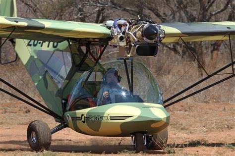 Bat Hawk light aircraft of the type used by the Dick Advisory Group in Cabo Delgado ...