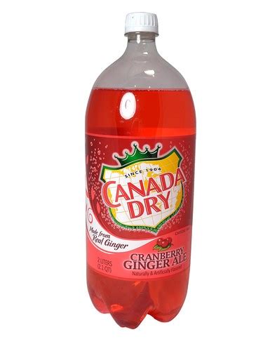 FRESH 2 Liter Canada Dry Cranberry Ginger Ale - Soda Emporium