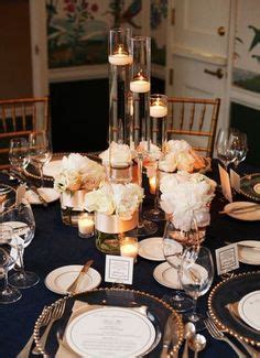 Rose Gold Centerpiece, White Wedding Centerpieces, Wedding Table ...