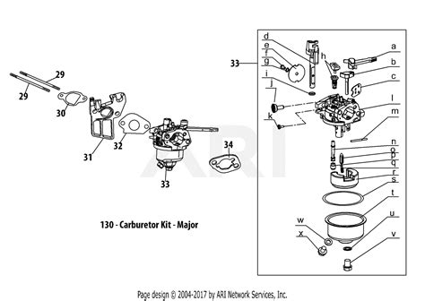 Troy Bilt Tb110 Carburetor Diagram