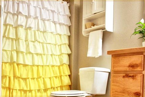 Home Furniture Decoration: Shower Curtains Ruffled