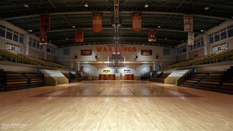 High School Basketball Gym - (Day/Night/Afternoon/Midnight Lighting) in ...