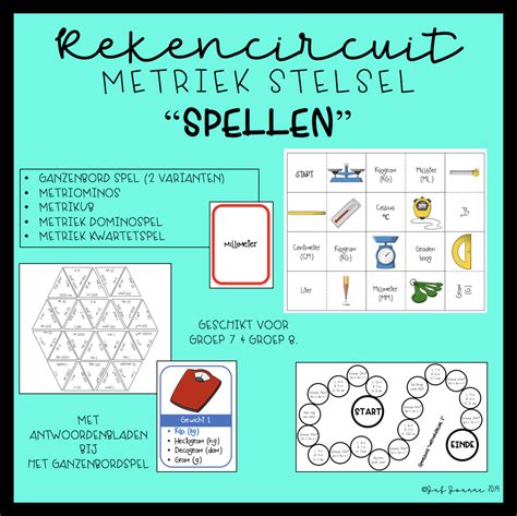 Rekencircuit metriek stelsel: spellen voor de bovenbouw (groep 7/8 ...