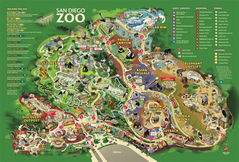 San Diego Zoo Map Printable | Ruby Printable Map