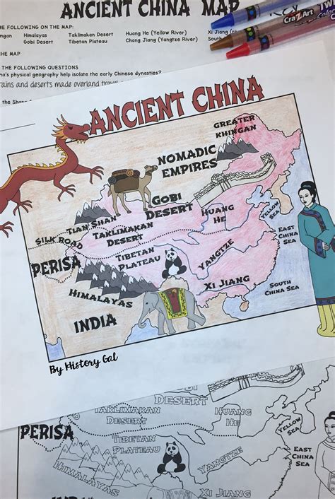 Blank Map Of Ancient China - Topographic Map World