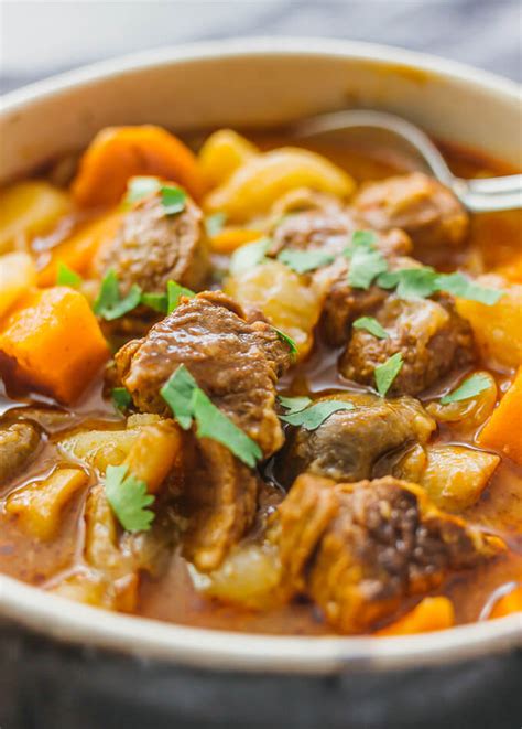 Instant pot beef stew with potatoes - savory tooth