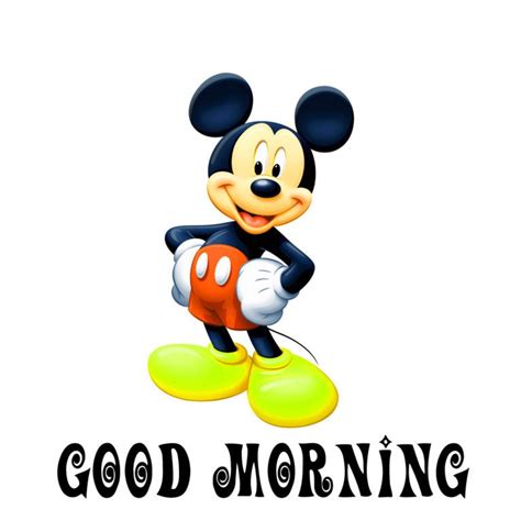 55+ Good Morning Images Photo Wallpaper Pics With Mickey Mouse | Good morning cartoon, Good ...