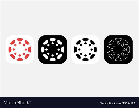 App icon canvas student Royalty Free Vector Image