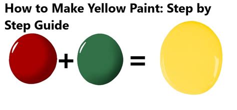 How to Make Yellow Paint: Color Mixing Guide