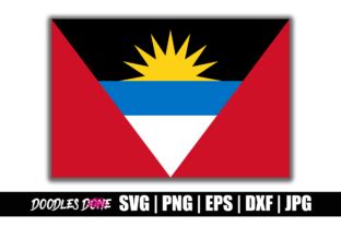 Antigua and Barbuda Flag SVG Graphic by Doodlesdone · Creative Fabrica