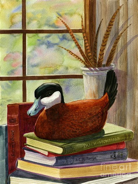 Ruddy Duck Decoy Painting by Marilyn Smith